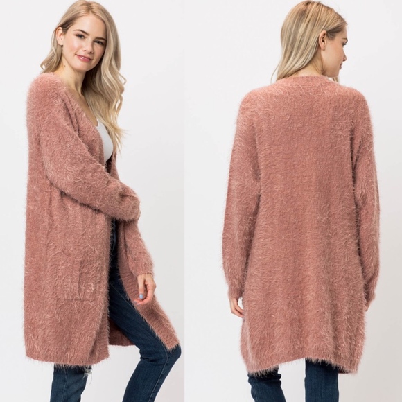 SAVANNAH Softest Cardigan - MAUVE - Picture 2 of 2